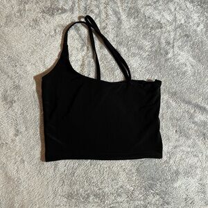 PrettyLittleThing Black Strappy Top